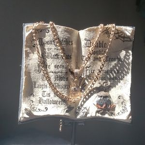 Gold Playboy Bunny layered necklace